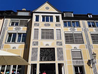 Quelle: Stadtbibliothek Freiburg Außenansicht der Stadtbibliothek Freiburg