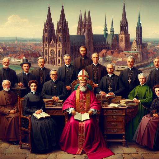 Bild wie sich KI die Mitarbeitenden des  Erzbischöfliches Archivs vorstellt
