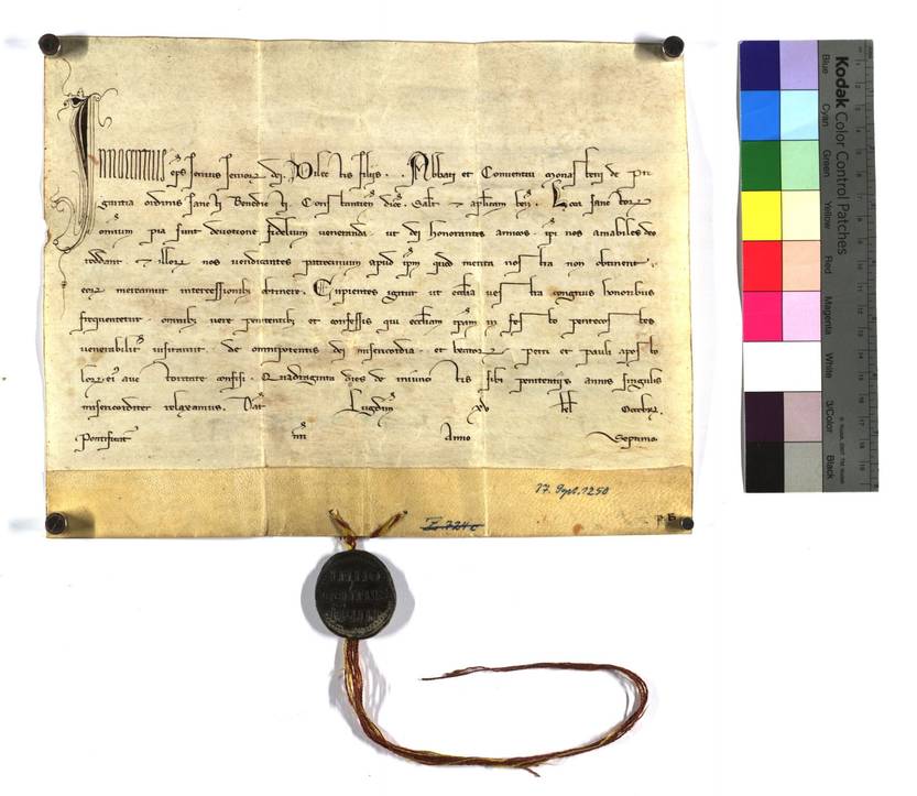 Quelle: EAF UZ 778d Abbildung Urkunde EAF UZ 778d